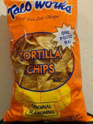 Delicioso tortilla chips, made in California