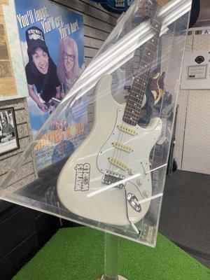 The WaynesWorld guitar at Castle music in San Fernando California