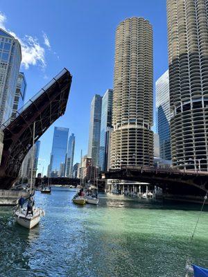 So cool to see the bridges opening