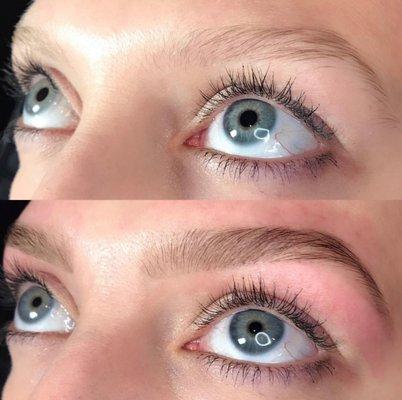 brow wax + tint -- super helpful for blondies! let's frame those beautiful eyes!