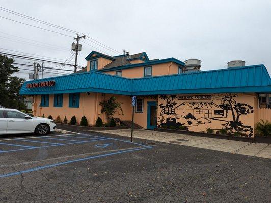 Parking lot can accommodate 9 cars plus 1 handicap spot