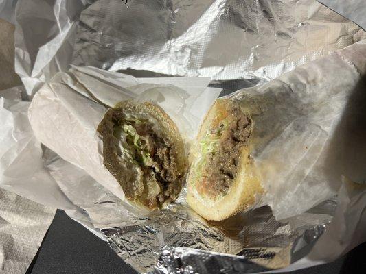 Now that's a proper chopped cheese. No need to go to Harlem.