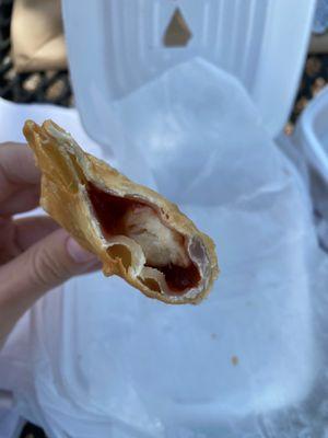 Guava and cheese empanada