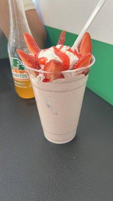 Fresas con crema