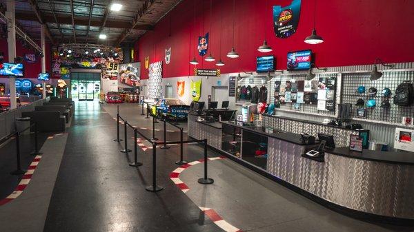 Another angle of our lobby at K1 Speed Carlsbad.