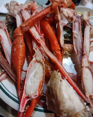 Crab legs from Friday Seafood night