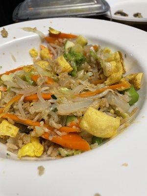 62. Vegetable Chow Mein over  24. Vegetable Fried Rice