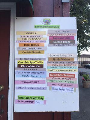 Hard ice cream flavors