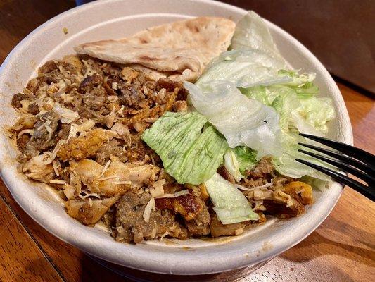 Mixed Platter with chicken and gyro