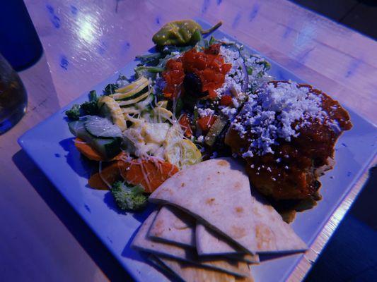 Moussaka with Greek Salad