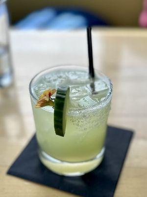 Cucumber basil margarita