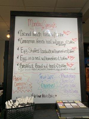 Monday specials