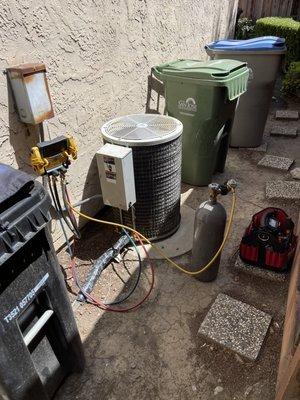 Condenser unit diagnostic workspace