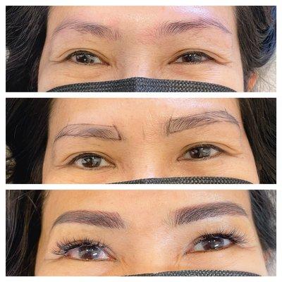 Combo brows (permanent make up)