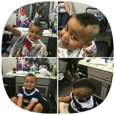 Salvaged little boys mohawk