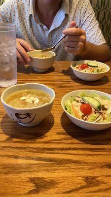 Soup and salad