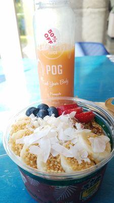 Acai Extravaganza and 50% Cold Pressed POG Juice