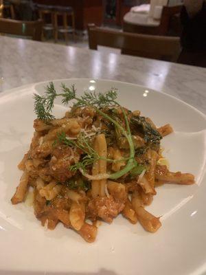 Casarecci pasta ragu micro fennel