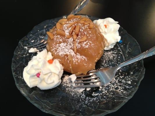 Salted caramel cream puff