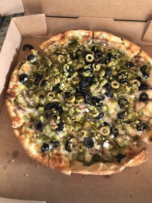 Garden delight pizza