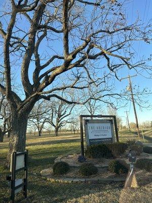 Entrance sign