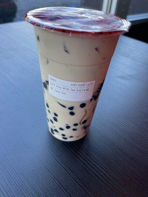 Earl Grey Milk Tea with 3 J's