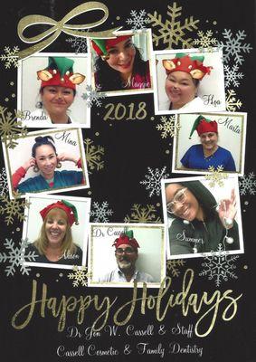 Happy Holidays from the Cassell Dentistry Family!