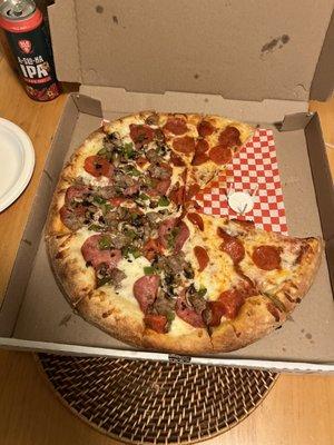 Half combo/ pepperoni