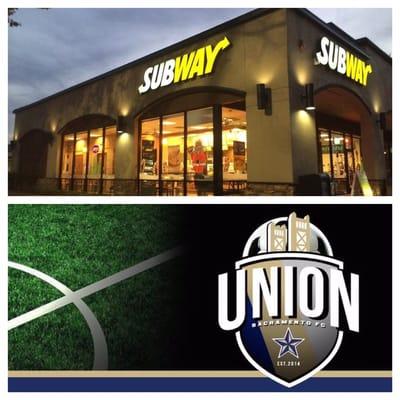 We are very excited to be the only Subway in the Sacramento area that is a proud official sponsor for Union Sacramento FC.