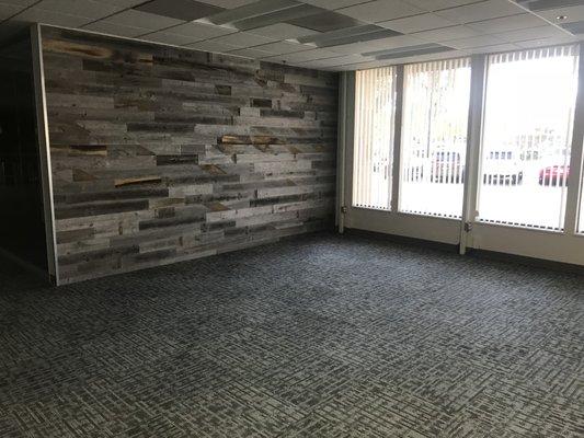 Carpet tile in large office space