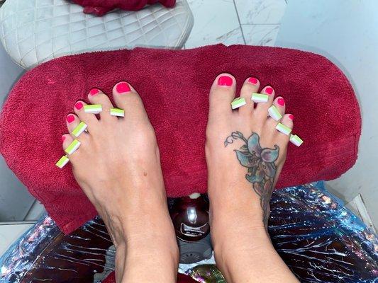 Tony did my pedi