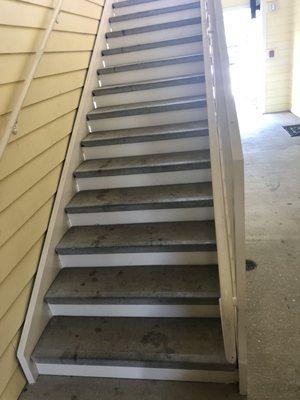 Dirty stairs