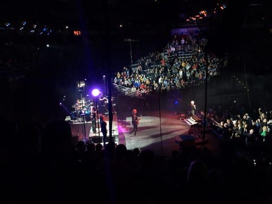 Went to a hockey game and a concert broke out