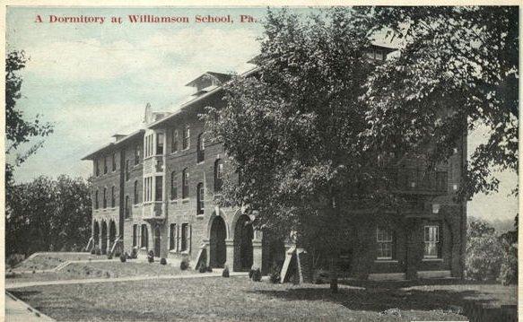 A Dormitory at Williamson School Media, PA - Antique Postcard