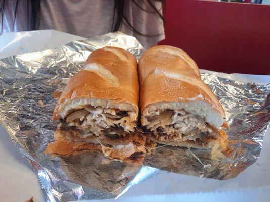 Chicken cheese steak