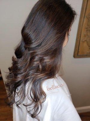 Tone on tone balayage created by Carla