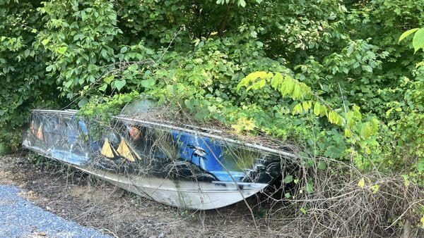 What's better than an old boat for decor at a lakeside pub?