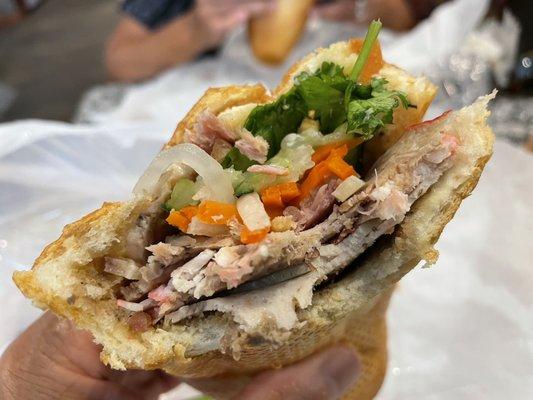 Kim Thai Banh mi packed with meat!