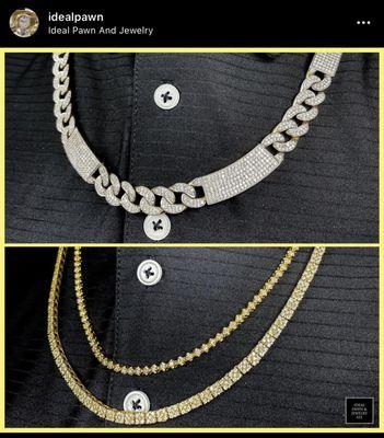 We buy, loan and sell high end gold chains and jewelry!