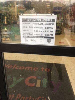 Store Hours