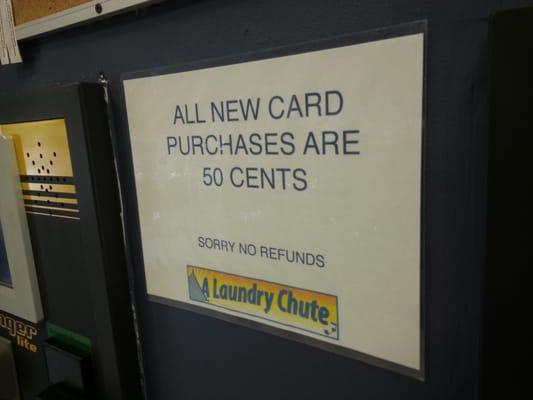 50 cents for new card