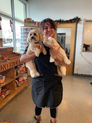 Check out the love and wonderful grooming skills from our groomer,  Jade!