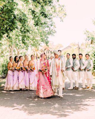 Shia and the entire Nazranaa crew did an AMAZING job with the bridesmaid and groomsman clothing for our wedding.