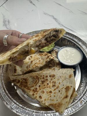 quesadilla with steak