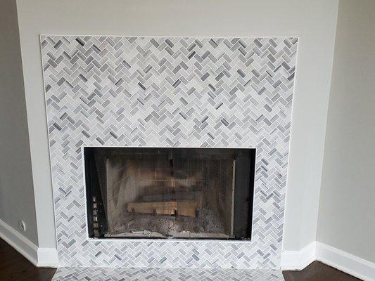 Fireplace Tile Installation