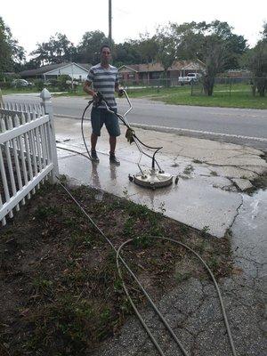 Clean city sidewalks curb appeal increasing property value