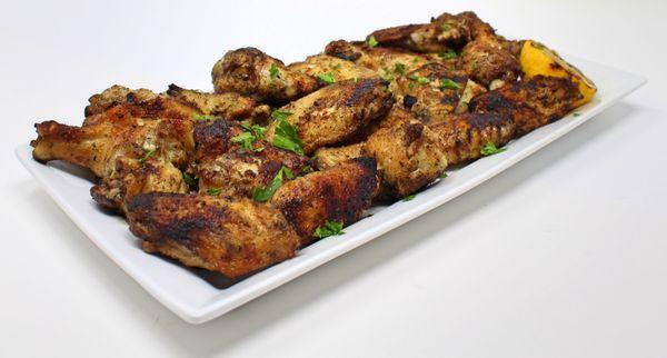 Portuguese spiced chicken wings. Perfect for a BBQ party.