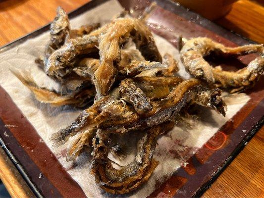 Fried capelin, yummy