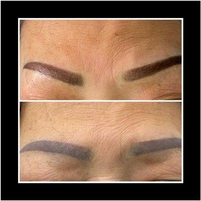 Brow color correct