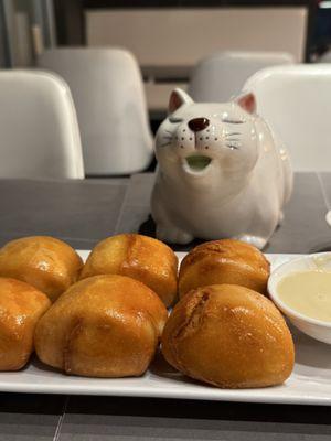 Fried Bread with Sweetened Condensed Milk